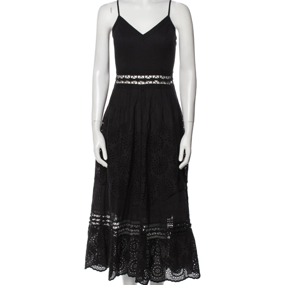 Loveshackfancy dress v-neck black size small